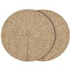 La cordeline 2 Dischi pacciamatura Naturale, 30 cm, in Canapa, 600 g/m², Confezione da 2, Protezione Contro Le Erbe, Protezione Invernale, Naturale