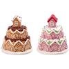 Ad Trend Scatola Natale D 11 Cm H 13 Cm Ceramica Ass. Rosa o Nocciola 1 Pz