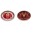 Ad Trend Vassoio Ovale Decoro Natale Melamina Ass. 40 x 30 Cm H 2,5 Cm Rosso 1 Pz