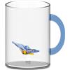 WD LifeStyle Tazza Vetro Borosilicato Cc 420 ml Decoro Farfalla