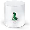 WD LifeStyle Bicchiere Vetro Borosilicato Cc 250 ml Decoro Serpente