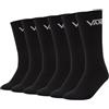 Vans Calzini Uomo Crew, Bianco, S, bianco, S