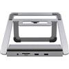 EXSYS Docking station USB C 12in1 con supporto per notebook, Mateb