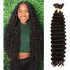 DYbeautyhair Trecce di capelli ricci 45 cm, per trecce boho, 100 g, sintetiche, ondulate, senza trama, senza nodi, da donna