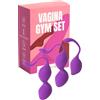 MySecretCase Palline Kegel Donne - Set Di Palline Vaginali Sextoys Pavimento Pelvico, Palle Kegel Ginnastica Pelvica Per Donna, Palla Gravidanza Allenamento Pavimento Pelvico Strumenti (Viola)