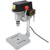Chensyo Mini Trapano da banco 340w Basso Rumore Tre Velocità Regolabili Trapano Portatile Per Forare Legno Pannello Di Plastica Pannello Di Resina Per La Casa Commerciale (Argento)