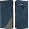 SONWO Cover per Huawei Mate 10 PRO Custodia, Flip Caso in PU Pelle Case Cover Premium Portafoglio Custodia per Huawei Mate 10 PRO, Supporto Stand, Slot per Schede, Blu
