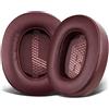 SOULWIT Cuscinetti Auricolari per JBL Live 500BT/Live 500 BT Cuffie Wireless Intorno All'orecchio, Cuscinetti con Pelle Proteica più Morbida, Schiuma di Isolamento Acustico (Rosso)