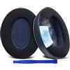 SoloWIT Cuscinetti Auricolari in gel refrigerante di ricambio, Cuscino per le Cuffie over-ear Bose QuietComfort 35 (QC35) e Quiet Comfort 35 II (QC35 II), Schiuma Antirumore - Blu Navy