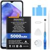 ElephantStory Batteria per Samsung Galaxy A23/ A23 5G/ A73 5G/ M23/ M33, EB-BM526ABY 5000 mAh Batteria di Ricambio Batteria Sostitutiva ai Polimeri di Litio con Strumenti di Riparazione