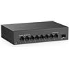 YuLinca Switch non gestito a 8 porte 2.5G, 8 porte 2.5GBASE-T con 10G SFP+, capacità di commutazione 60 Gbps, switch di rete Plug & Play 2.5 Gb senza ventola