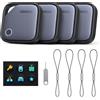 UGREEN FineTrack Smart Finder Localizzatore Supporto iOS SmartTag Tracker Bluetooth Localizzazione per Chiavi Bagaglio Portafoglio Bicicletta Zaino Borsa (4 pezzi)