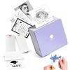 Phomemo M02 Mini Stampante con 3 Rotoli di Etichette, Stampante Tascabile per Smartphone, Bluetooth Adesivo Stampante Termica per Studio, Appunti, Immagini, Foto, Diari