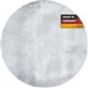 younikat Tappetino mouse effetto cemento I Ø 22 cm rotondo I Mouse pad dimensioni standard, antiscivolo I semplice moderno I effetto pietra granito grigio I dv_615