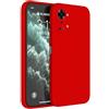 Topme Cover per OnePlus Nord 2T (6.43 Inches) Custodia Case, Protezione Della Pelle Della Custodia in Silicone Tpu - Rosso Cina