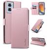 Yunubeyii Cover Libro per Motorola Moto Edge 50 Fusion - [Blocco RFID] Luxury PU Leather Portafoglio Card Holder Magnetic Phone Custodia con Kickstand, Cover Protettiva Antiurto, Rosa