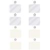 TBOC Toppa di Fisaggio Universali Ricambio per Cordino Laccio Cover Cellulare Telefono [8 unità] Colore [Trasparente e Bianco] Porta Corda Cordini Cellulare Collo Tracolla Catena Smartphone