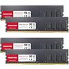 Gigastone 【DDR4 RAM】GIGASTONE 64GB Kit(4x16GB) DDR4 3200MHz (2933MHz or 2666MHz) PC4-25600 (PC4-23400, 21300) CL22 1.2V UDIMM 288pin Unbuffered Non ECC Ideale PC Desktop alta prestazione Memoria Upgrade