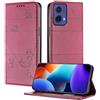 SEAHAI Cover per Motorola Moto G84 5G, Ultra Sottile Custodia Premium Pelle Portafoglio Kickstand Slot per Schede [Protezione RFID] PU/TPU Antiurto Flip Cover Case - Blu