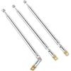 moinkerin Antenna Radio 3 Pezzi 76.5cm Telescopiche Antenna Ricambio in Acciaio Inox, Antenna Universale per FM Radio TV, 7 Sezioni