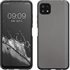 kwmobile Custodia Compatibile con Samsung Galaxy A22 5G Cover - Back Case Morbida - Protezione in Silicone TPU Effetto Metallizzato grigio metallizzato