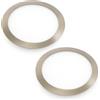 JANDEI - Pack x2 faretti LED rotondi da 18 W, incasso piatto, bianco caldo 3000 K, 1440 lumen, interno IP20 con cornice in acciaio, foro da 200 mm, trasformatore incluso
