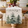 Vorysum Runner Tavola Pino Verde Decorazioni Natalizie Beige Fiocco di Neve Centrotavola Natalizio Tovaglia Natale Runner da Tavolo Moderno Runner Autunnale Centro Tavola Natalizio 33 x 183 cm