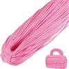 LEREATI Cordino per Borse Uncinetto, Corda Macrame 3mm x 200m Filo Macrame in Poliestere Uncinenetto e Ferri per Abbigliamento, Borse, Tappeti, Fai da Te, Regalo per Maglieria (Rosa Chiaro)