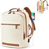 SPAHER Estensibile Zaino da Viaggio Aereo 40x30x15 British Airways 40x30x20 Wizzair Bagaglio a Mano Zaino Porta PC 15,6 Pollici con Porta di Ricarica USB Zaino Scuola Donna Uomo con Tasca Umida