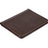 Jaimie Jacobs SLIMSTAR Portafoglio Uomo Piccolo con protezione RFID Porta Carte di Credito (Saffiano Marrone)