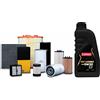 Cormar Kit Tagliando Compatibile con Fiat Punto Doblo Idea Euro 4 Multijet, Filtri Aria, Olio, Carburante, Abitacolo + Olio Motore