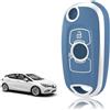 TOOMUME Cover Chiave TPU, Custodia Chiave 2 Tasti Adatto per Opel Vauxhall Astra K Corsa E Mokka X Buick Verano Encore Envision Regal Lacrosse, Copri Chiavi Guscio Chiave Auto Telecomando