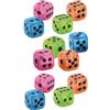 Ameisenkeks® Dadi colorati trasparenti doppi - 12 pezzi - piccoli cubi interni - 27 mm acrilico set di dadi per giochi da tavolo, casinò e feste, colore casuale