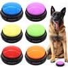 Mein HERZ Pulsanti per Cani,6 PCS Pulsanti di Comunicazione per Cani,Pulsante di Registrazione per Cani Buzzer Button per Addestramento Cani con Suono 30 Secondi per Allenare Cani Gatti,Giochi