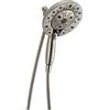 Delta 58480-SS-PK In2ition H2Okinetic 5 seting Two-in-One Handshower head, Stainless by DELTA FAUCET