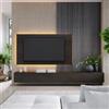 DEGHI Parete attrezzata 280 cm lava con pannello porta tv - Clary