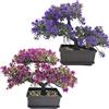 Fycooler Bonsai artificiale, pianta finta in vaso, piante artificiali, bonsai di pino giapponese, piante artificiali per la decorazione della casa per interni, ufficio, davanzale, cortile, scrivania