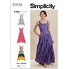 Simplicity Cartamodello SS3129R5 per abiti da donna a righe piccole R5 (14-16-18-20-22)