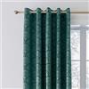 Catherine Lansfield Tende foderate con occhielli, stile Art Déco, 168 x 183 cm, due pannelli, colore: verde acqua