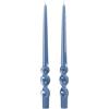 Cereria Di Giorgio - 2 Candele Voluta laccate - Diametro 2.2 cm Altezza 40 cm - Colore Blu dusk - Durata 14 ore - Standard per candelabro - Home Decor Collection - Artigianale