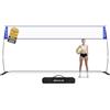 BAGAIL Rete da Pallavolo, Rete da Pallavolo Portatile da Giardino 12ft/20ft - Regolabile in Altezza, Telaio Resistente, Design Indipendente - Set da Pallavolo Portatile per Esterni e Interni