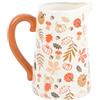 Something Different Wholesale Brocca rustica in ceramica autunnale: decorazione stagionale con design a foglia e zucca, perfetta per i temi del raccolto, migliora i tuoi fiori autunnali!