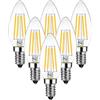 BHMAOYN Lampadina E14 LED 12V 4W,AC/DC Sostituisce Bianca Fredda 6000K,C35 -E14-4W=40W Lampada ad incandescenza,piccola Per il Campeggio Giardino,Non Dimmerabile,Set di 6