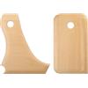QUARKZMAN 2pz Costole Ceramica Strumenti Taglio Profilo Ceramica Costola Legno Modellatore per Piede Pacchetto Modellatura Piede Texture Costola Legno Faggio per Intagliare Ceramica Argilla