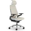 Steelcase Sedia da ufficio ergonomica Steelcase Gesture con braccioli regolabili a 360°, supporto lombare 3D Live Back, poggiatesta regolabile Beige; Prodotto in Europa