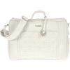 NANAN BORSA DA PASSEGGIO TRAPUNTATA BIANCA