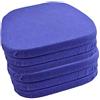 Casatessile Cuscini coprisedia Sagomato Panama - Blu, Set 6 PCS