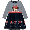 Disney Abito Minnie Mouse | Minnie Mouse Abiti per Ragazze | Vestiti per Cerimonie da Bambina | Multicolore 6-7 Anni