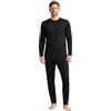 BEEYANOPAL Completo Intimo Termico Uomo Invernale con Maglia e Pantalone Foderati in Pile, Leggero, Caldo, Traspirante, per Sport o Quotidiano (Grigio Antracite, S)