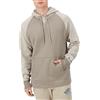 Champion Felpa da Uomo, Felpa con Cappuccio Powerblend, iconico Logo C, Logo C a Righe Grigio Sandalo, L
